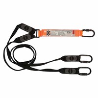 Elite Double Leg Shock Absorbing Webbing Lanyard with Hardware KS & KD X2