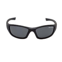 Slingshot polarised safety sunglasses rsp2730 - matt black frame/smoke lens