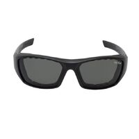 Bullet polarised safety sunglasses rsp303  - matt black frame/smoke lens