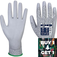 Portwest LR CUT PU Palm Glove 6x Pack Buy 1 Get 1 Free
