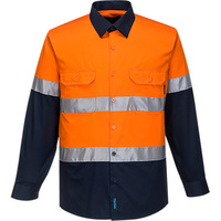 Prime Mover Hi-Vis Two Tone Lightweight Long Sleeve Shirt with Tape