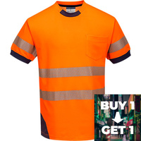 Portwest PW3 Hi-Vis T-Shirt S/S Buy 1 Get 1 Free
