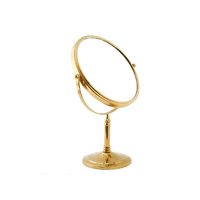 5X Magnifying Mirror Tabletop - Golden