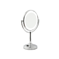 5X LED Magnifying Mirror Tabletop - Silver