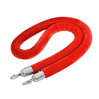 Velvet Rope for Queue Barrier - Red