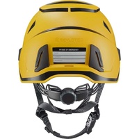 Inceptor Grx Vented Helmet Yellow C/W Reflective Stickers