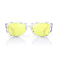 SafeStyle Classics Clear Frame Yellow Lens Safety Glasses