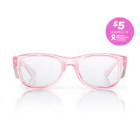 SafeStyle Classics Pink Frame Clear Lens Safety Glasses