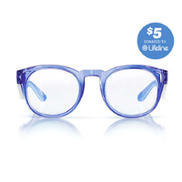 SafeStyle Cruisers Blue Frame Clear Lens Safety Glasses