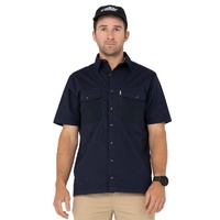 Pressure Short Sleeve Shirt Colour Navy Blue