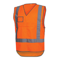 Force360 Orange Day & Night Rail Safety Vest 25 Pack