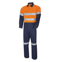 TRU Workwear Lightweight Coverall with 3M Tape Orange/Navy