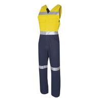 TRU Workwear Action Back Hi-Vis Cotton Overall with 3M Tape