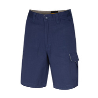 TRU Workwear Mid Weight Cotton Cargo Short Navy