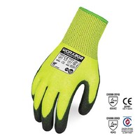 Force360 Worx Cut 5 PU Hi Vis Glove 12 Pack