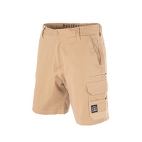 Unit Mens Shorts Work Cargo Demolition Khaki