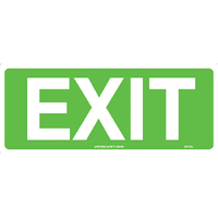 Exit Safety Sign Non-Luminous 350x145mm Poly