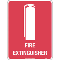 Fire Extinguisher with pictogram Safety Sign 150x225mm Poly