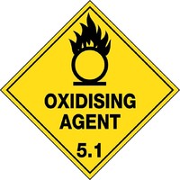 Oxidising Agent 5.1 Hazchem Sign 270x270mm Metal