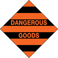 Dangerous Goods Hazchem Sign 270x270mm Poly