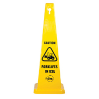Caution Forklifts In Use Floor Safety Sign Cone