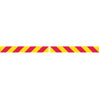 Candy Stripes Metal 600x150mm Pack of 2