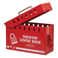 Red Group Lock Box 12 Lock UL460 260mm x 110mm x 160mm