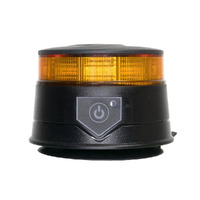 Nano LED Beacon Rechargeable Amber Magnetic Base with Remote Control 12-24VDC