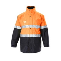 Hard Yakka Foundations Hi-Visibility 6 In 1 Two Tone Jacket With Tape