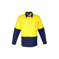 Syzmik Mens Rugged Cooling Hi Vis Spliced Shirt